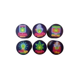 Grinder Metal Cannabis Neon...