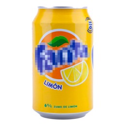Camuflaje Lata Fanta Limón